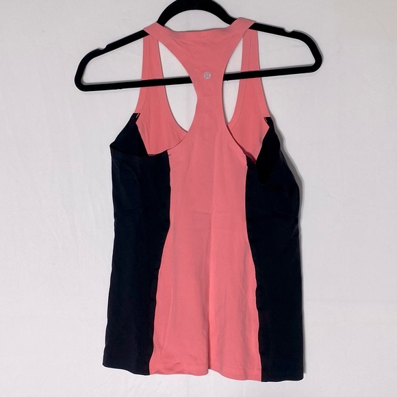 Lululemon Athletica Pink Black Racerback Tank Top M - Picture 2 of 8